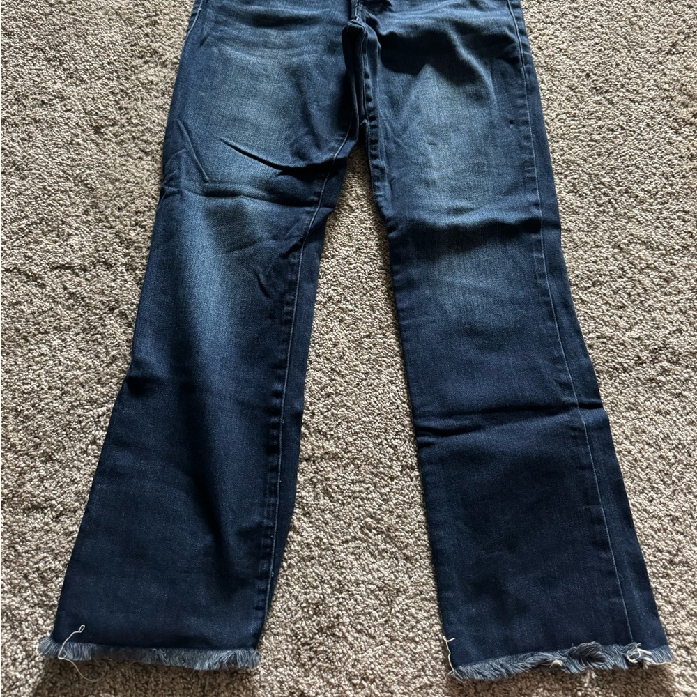 Green Street Denim cropped ankle jeans